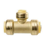 LittleWell ATPF81212X2 Brass 3/4''X 3/4''X 1/2'' Push Fit Reducer Tee, 2 Pack, works the same as SharkBite