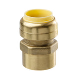 LittleWell ACPF12FPT12 Brass 3/4'' Push-Fit to 3/4'' NPT Female Pipe Thread Coupling, Works the Same as A SharkBite