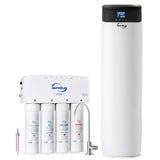 iSpring WCS50KG+RO5004F, Whole House Water Softener & Under Sink Reverse Osmosis Water Filtration System, Reduce PFAS, TDS, and Lead, Complete Softening and Purification Solution for the Entire Home