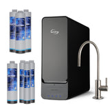 iSpring RO1000-BN Tankless Reverse Osmosis Water System, Removes Lead up to 98%, Reduces TDS and Over 1,000 Contaminants, 1000 GPD, 0.7 GPM Flow, w/ F7-RO1000 up to 3-Year Replacement Filter Set