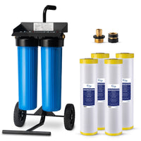 iSpring WGB22BD Spotless Car Wash System, Deionized Water for Spot-Free Rinsing, Works for All Vehicles, Motorcycles, Bikes, and Boats, Quick Hose Connector, w/ 2-Pack FD25B Replacement Cartridges