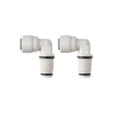 iSpring 4044K-OX2, 1/4'' Quick Connect Fitting to 1/4'' NPT Male Thread, Elbow, Pack of 2