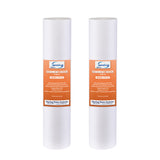 iSpring FP110X2 10 Micron 10"x2.5" Standard Sediment Water Filter Replacement Cartridges, 2-Pack