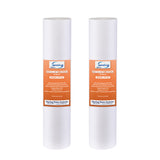 iSpring FP120X2 20 Micron 10"x2.5" Standard Sediment Filter Cartridges, 15,000-Gallon, Multi-Layer, 2-Pack