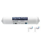 iSpring FT15B Activated Post Carbon Water Filter Replacement Cartridge with Quick Connect for Countertop Reverse Osmosis RO System RCT600