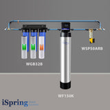 iSpring WSP50ARB+WF150K+WGB32B Soft City Water Solution with Finest 3-stage