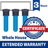 Whole House Water Filtration System 3-Year Extended Warranty