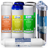 iSpring F9D 10" x 2.5"; Standard 1-Year Water Filter Replacement Cartridges with Deionization Filters, 9-piece