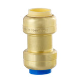 LittleWell ACPF8PB8 Brass 1/2'' Push-Fit and Polybutylene Conversion Coupling, Works the Same as A SharkBite