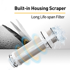 iSpring WSP50ARB comes with Built-in Housing Scraper iSpring WSP50ARB comes with Built-in Housing Scraper