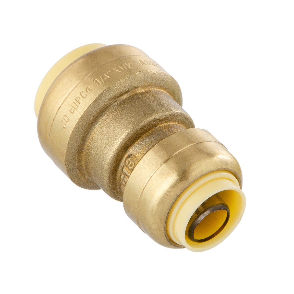 LittleWell ACPF812 Brass 3/4" to 1/2" Push Fit Coupling , Works the Same as A SharkBite