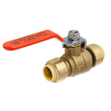 LittleWell ABPF8 Brass 1/2'' Push Fit Ball Valve, works the same as SharkBite