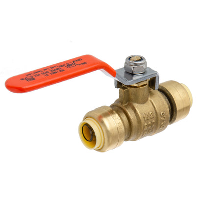 LittleWell ABPF8 Brass 1/2'' Push Fit Ball Valve, works the same as SharkBite