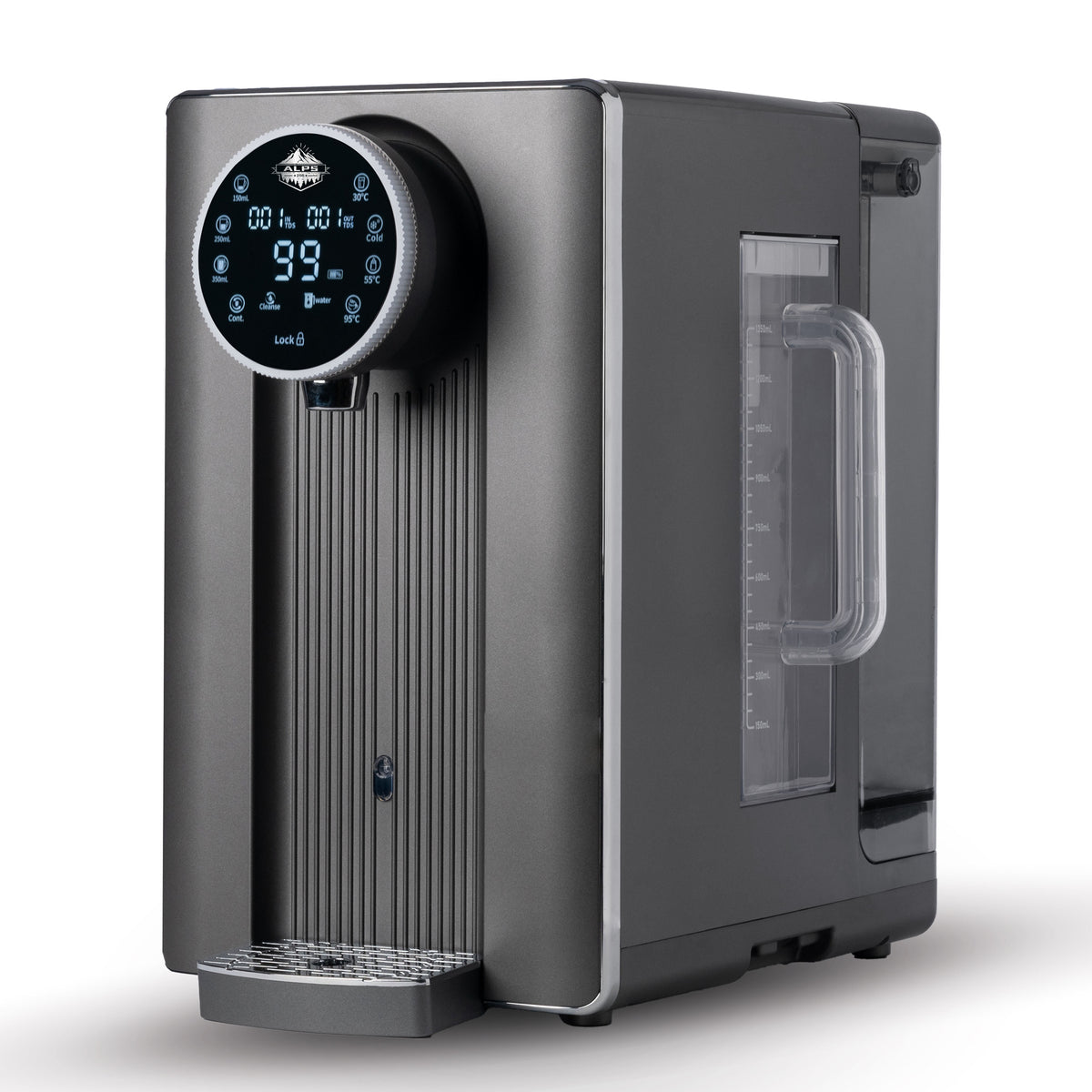 ALPS256 Countertop Hot, Cold &amp; Warm Reverse Osmosis Water Dispenser, 3-Stage Alkaline RO System, TDS &amp; Filter Life Monitor, Plug and Play