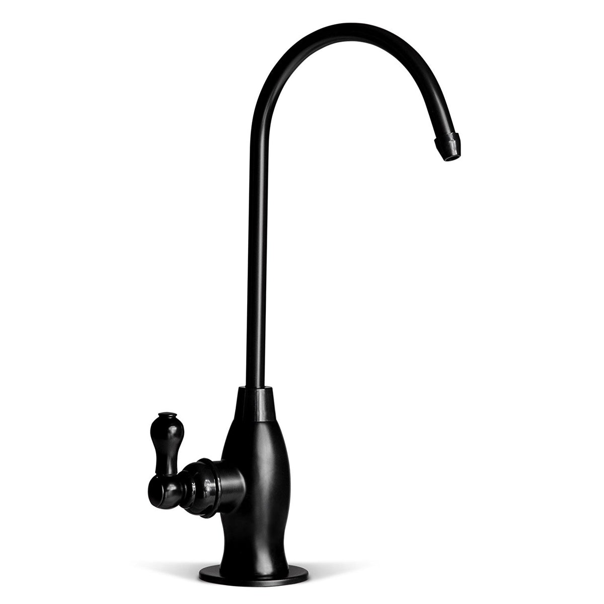 iSpring GK1-ORB Lead-Free Faucet for RO Systems and Drinking Water Filtration Systems, Contemporary Coke-Shaped Style, High Spout, Oil Rubbed Black