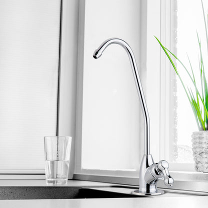 iSpring GS1 Lead-Free Reverse Osmosis Water Filter Drinking Water Faucet, Non-Air Gap Single Lever Handle RO Faucet, Chrome Finish