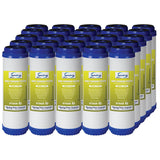iSpring FG15X25 Box of 25 10"x 2.5" GAC Granular Activated Carbon Water Filter Replacement Cartridge