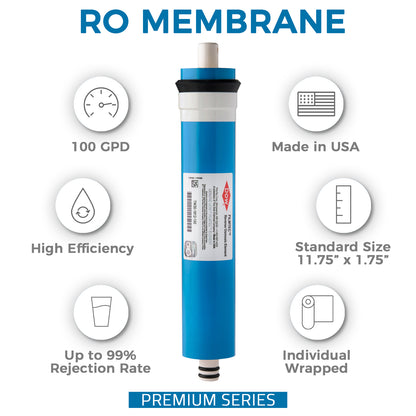 Filmtec MC1US TW30-1812-100 100GPD Reverse Osmosis RO membrane filter cartridge