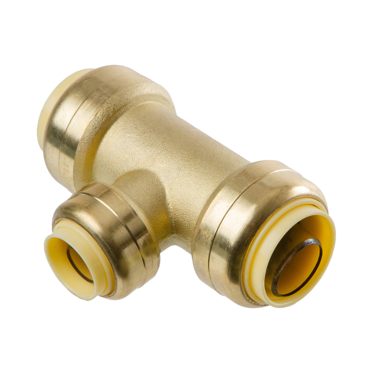 LittleWell ATPF81212X2 Brass 3/4''X 3/4''X 1/2'' Push Fit Reducer Tee, 2 Pack, works the same as SharkBite