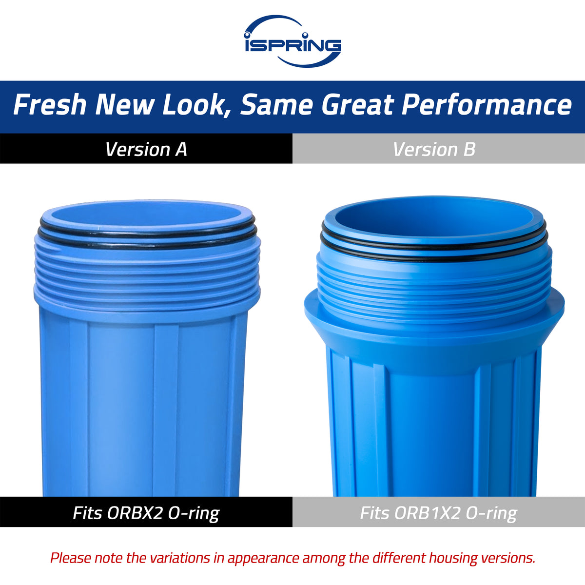 iSpring ORBX2 Replacement O-ring for WGB32B Series and WGB22B Series Whole House Water Filtration Systems - Pack of 2