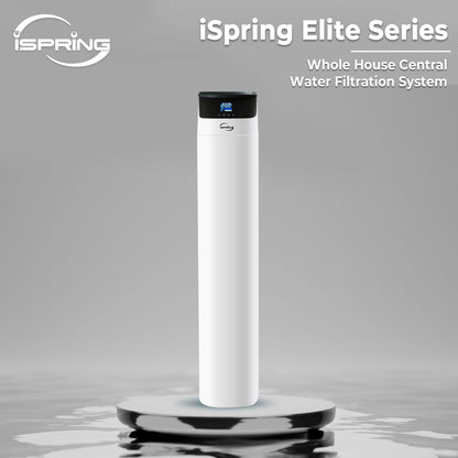 iSpring WCF200K Elite Series Whole House Central Water Filtration System with Automatic Control Head, Reduces Chlorine, Chloramine, PFAS, Lead