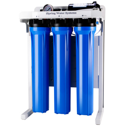iSpring RCB3P 300 GPD Light Commercial Reverse Osmosis Water System W/Booster Pump and 20"x 2.5" Pre RO Filters