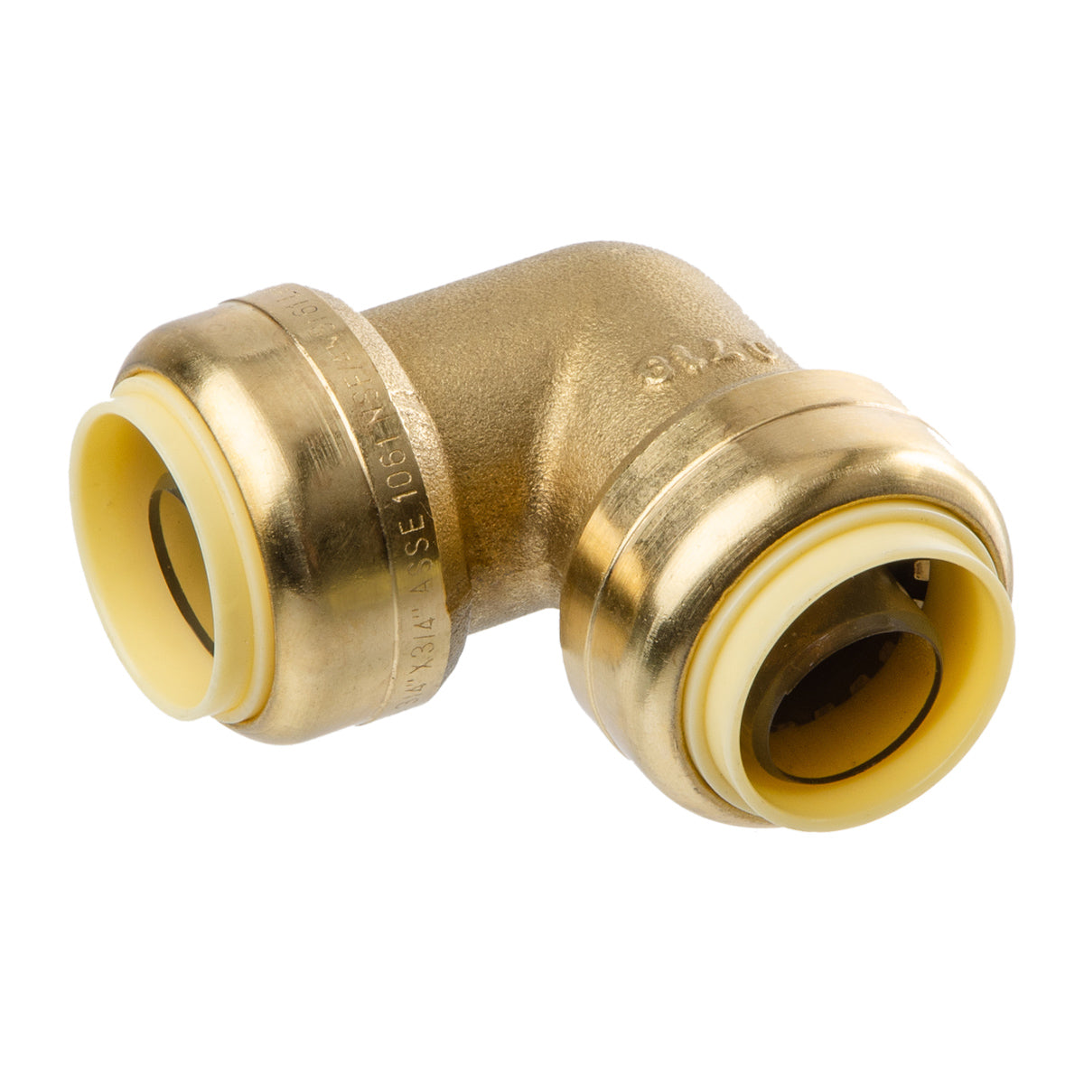 LittleWell AEPF12X10 Brass 3/4" Push Fit Elbow Fitting, 10 Pack, works the same as SharkBite