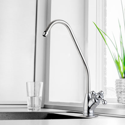 iSpring GS3 Lead-Free Reverse Osmosis Water Filter Drinking Water Faucet, Non-Air Gap RO Faucet, Chrome Finish