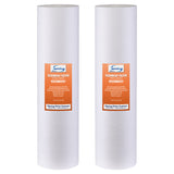 iSpring FP220BX2 20” x 4.5” Water Filter Replacement Cartridges, Sediment Filter, 20 Micron, Fits Whole House Water Filtration System, Pack of 2
