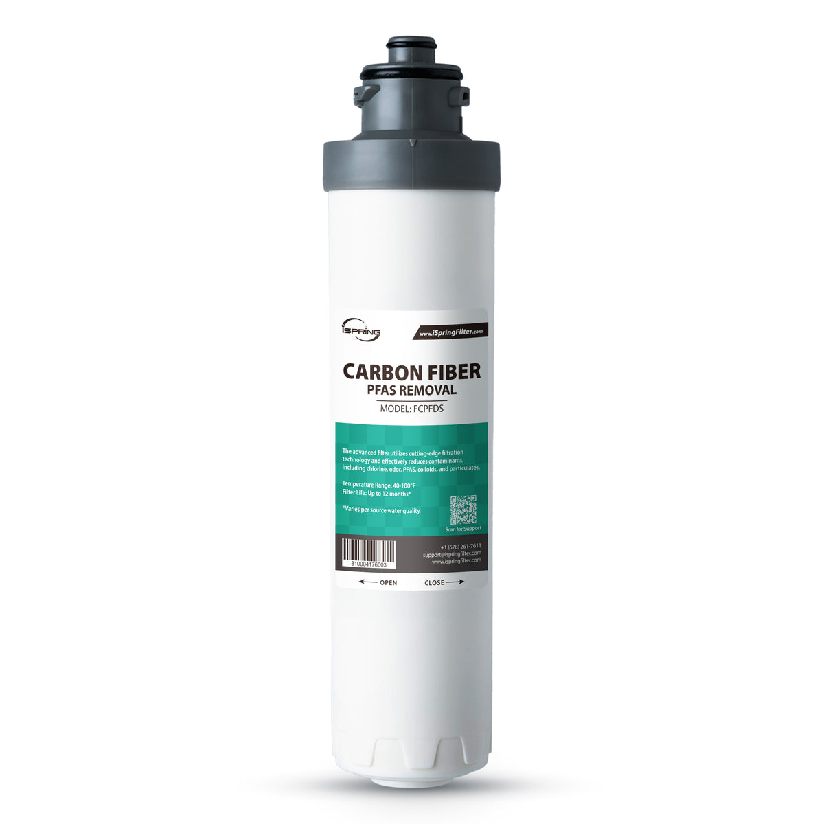iSpring SGS-Tested PFAS Removal Carbon Block Replacement Water Filter Cartridge FCPFDS  for DS4 Series