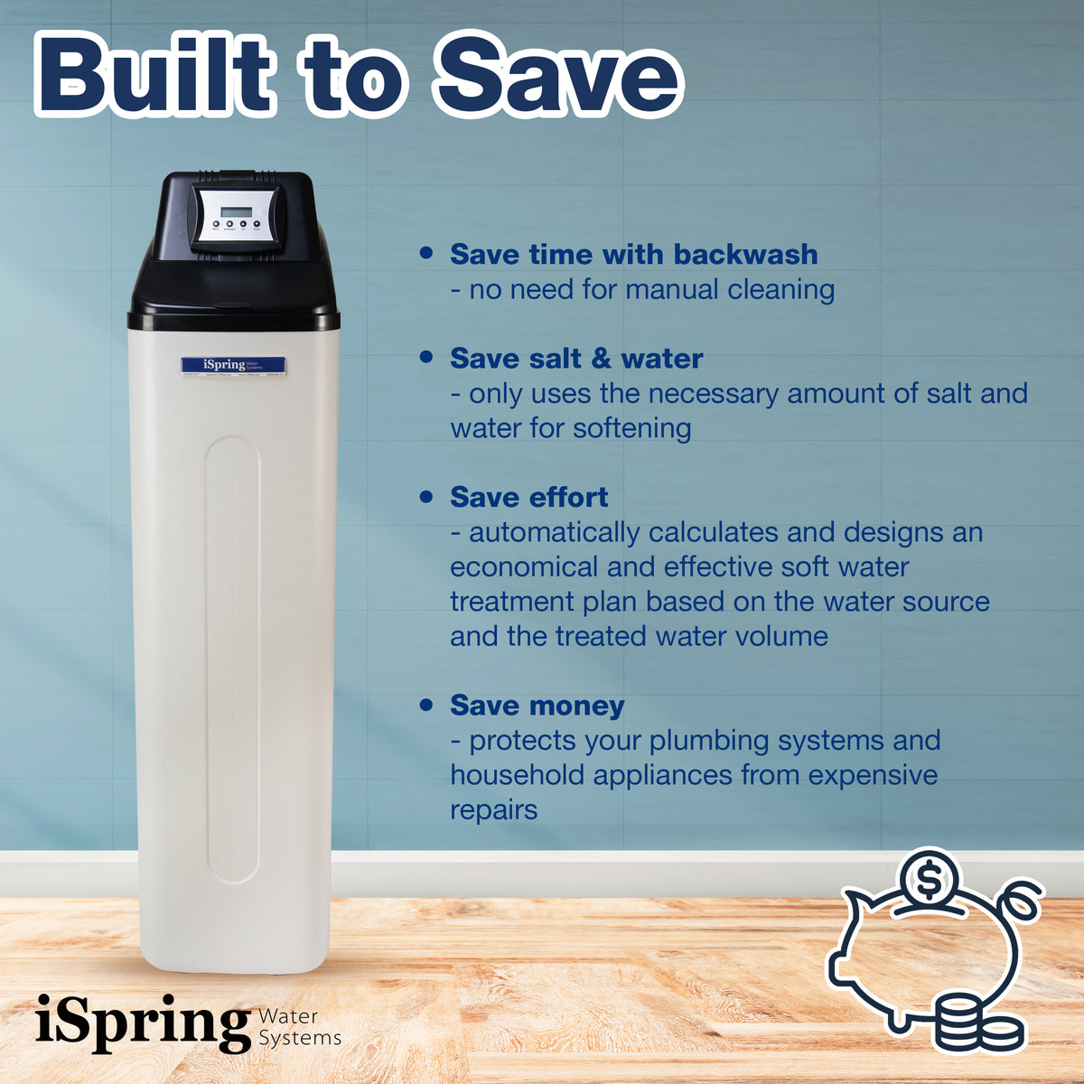 iSpring WSP50ARB+WCFM500K+WCS45KG+WF150K+UVF55FS Well Water Filtration Solution - Set &amp; Forget