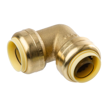 LittleWell AEPF12 Brass 3/4" Push Fit Elbow Fitting, works the same as SharkBite