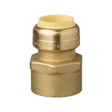 LittleWell ACPF12FPT16 Brass 3/4'' Push-Fit to 1'' NPT Female Pipe Thread Coupling, Works the Same as A SharkBite