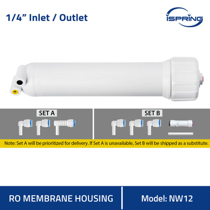 iSpring NW12 Reverse Osmosis Membrane Housing, White