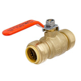 LittleWell ABPF16 Brass 1'' Push Fit Ball Valve, works the same as SharkBite