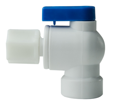 iSpring ABV2 Ball Valve for Reverse Osmosis Tank, 1/4" female thread by 1/4" Jaco Fitting