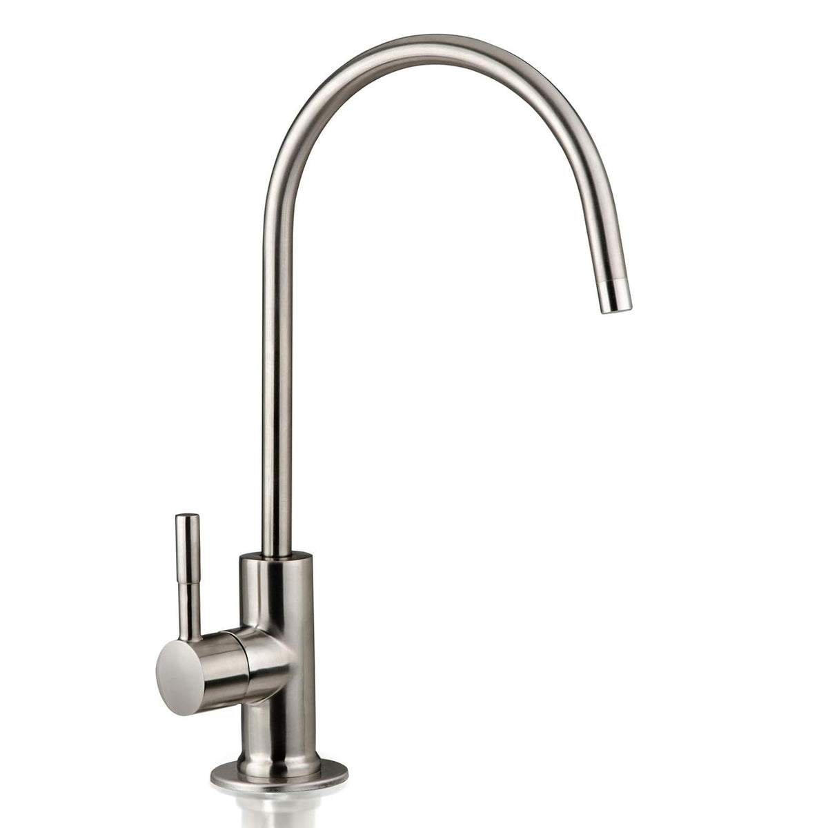 iSpring GA1-BN Heavy Duty Non-Air Gap Drinking Faucet for Water Filtration, Reverse Osmosis Systems-Brushed Nickel-Contemporary Style High-Spout