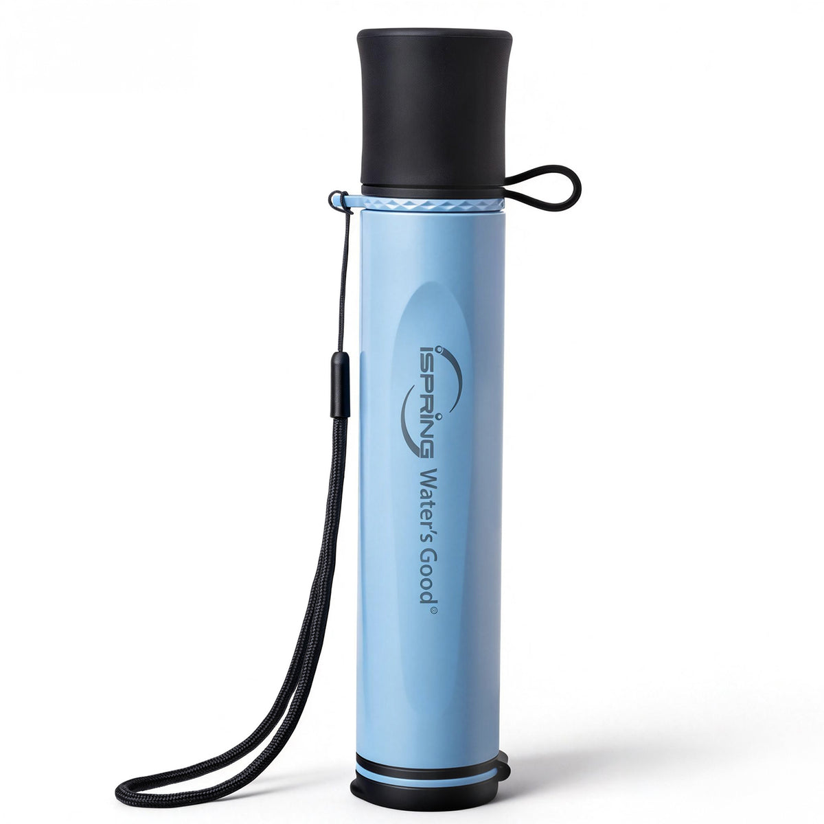 iSpring IFS-B Personal Water Filter Straw, Replaceable Advanced Filter, Removes Micro-organisms &amp; Lead, SGS-Tested BPA-Free, Ultralight Portable Purifier for Emergency, Survival, and Hiking