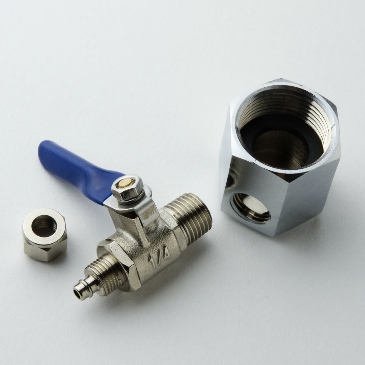 iSpring AFW3+ABV3 Water Supply Connector (1/2 inch NPT, Tube 3/8 inch)