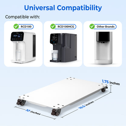 iSpring ATSRCD Sliding Tray for RCD100 Series Countertop Reverse Osmosis Systems, Heavy-Duty 45 lbs Capacity, 1.75" Height Space-Saving Solution for Easy Refilling