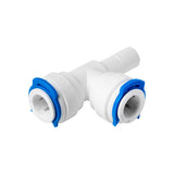 iSpring 0606STx2 3/8” Stem Quick Fitting Connect ‘T’ Fitting, Pack of 2
