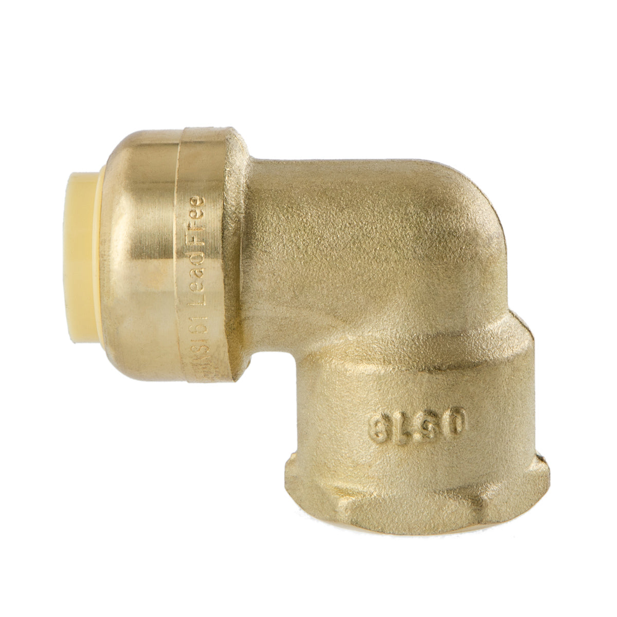 LittleWell AEPF8FPT8 Brass 90-Degree Elbow Fitting-1/2'' Push Fit X 1/2'' NPT Female Pipe Thread , works the same as SharkBite