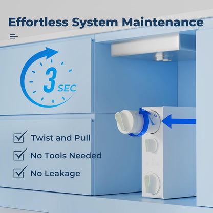 iSpring RO500AK-ORB NSF Certified Tankless RO Reverse Osmosis Water Filtration System, 500 GPD Fast Flow with Natural pH Alkaline Remineralization, Oil Rubbed Faucet, 2:1 Pure to Drain Ratio, White