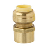 LittleWell ACPF8FPT8 Brass 1/2'' Push-Fit to Female Pipe Thread Coupling, Works the Same as A SharkBite