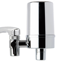 iSpring DF2-CHR Faucet Water Filter for Kitchen, Bathroom, or RV Sink - Water Filter for Sink Faucet, 500 Gallons Long Life, Chrome Finish