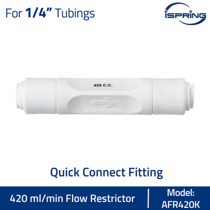 iSpring AFR420K 420 ml/min Flow Restrictor, White