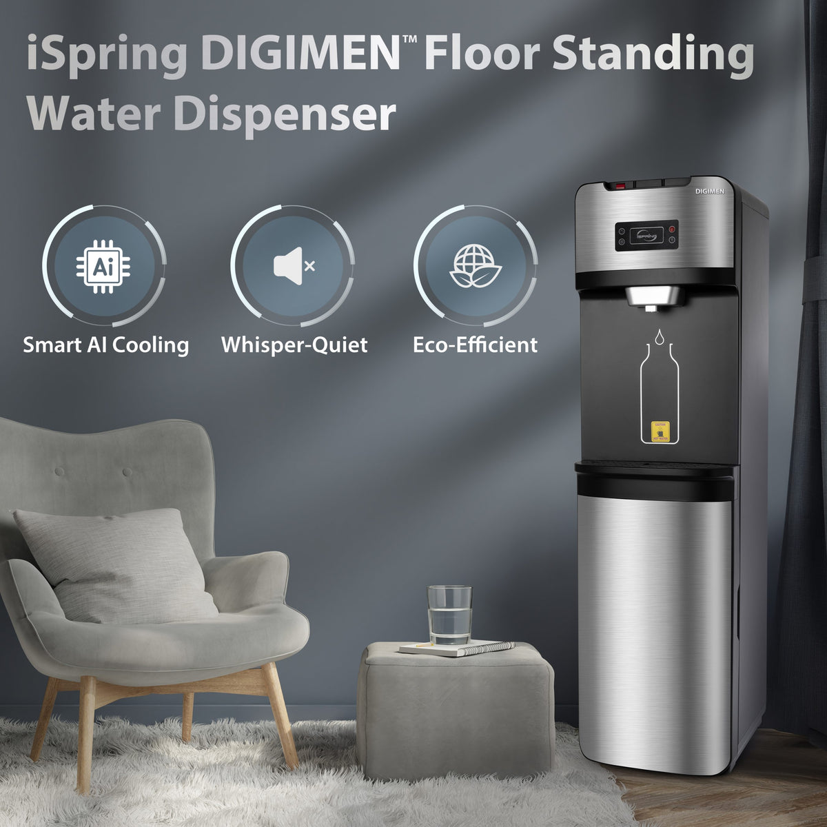 iSpring DIGIMEN™ Floor Standing Water Dispenser