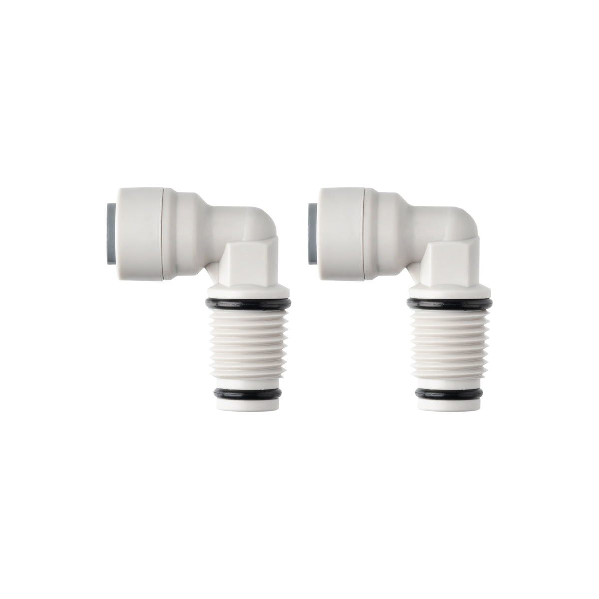 iSpring 4044K-OX2, 1/4'' Quick Connect Fitting to 1/4'' NPT Male Thread, Elbow, Pack of 2