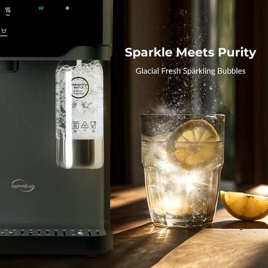 iSpring ABTRCD Carbonation Bottle for RCD100SPKHC Sparkling RO Water Maker, Durable & Easy to Use