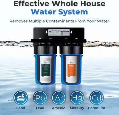 iSpring FC15B-PB 4.5” x 10” Lead, Arsenic, Cadmium, Chlorine Reducing Whole House Water Filter, Fits iSpring WGB21B-CPB Series